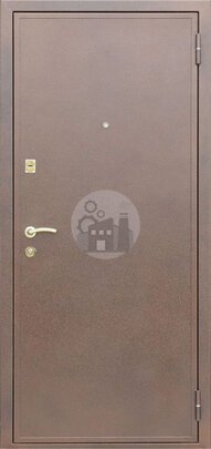 Входная стальная дверь, порошковое покрытие антик, внутри МДФ-ДВ-240